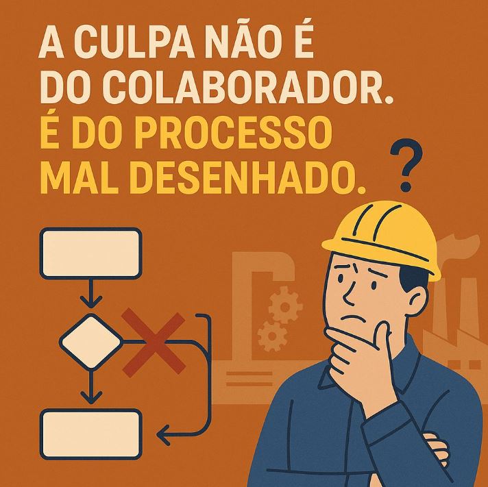 A culpa não é do colaborador… é do processo mal desenhado.